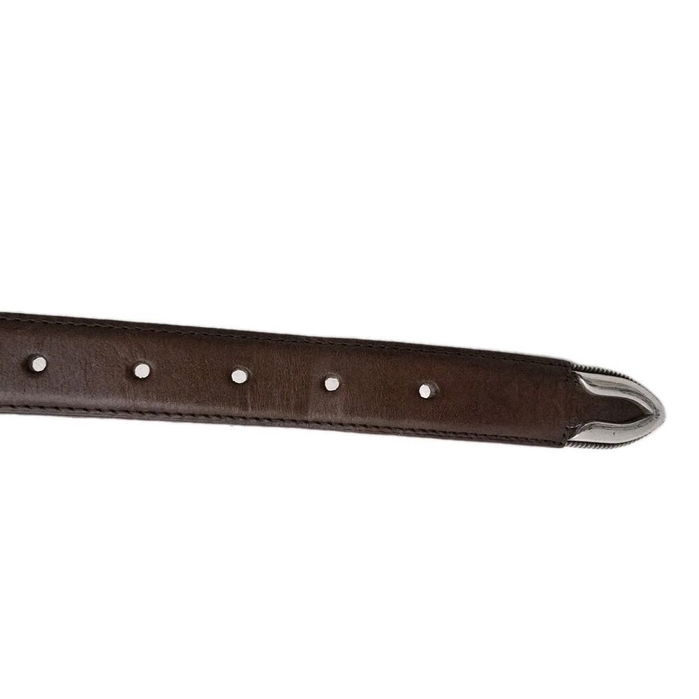 TONY LAMA MEN'S Belt Top Woven LEATHER WESTERN Style #9158L Size 44” - Picture 5 of 11